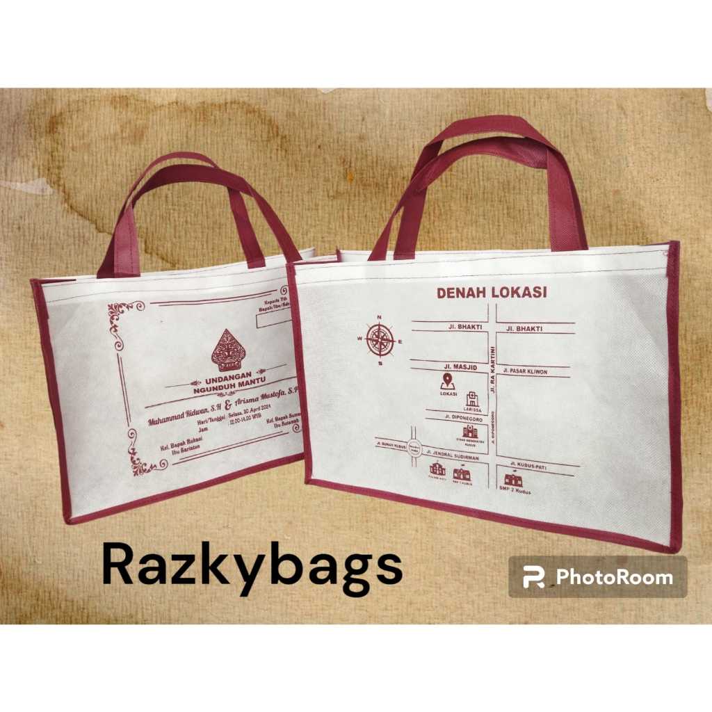 

TAS UNDANGAN PERNIKAHAN JUMBO FREE SABLON / UNDANGAN PERNIKAHAN CUSTOM / TAS SOUVENIR UNDUH MANTU