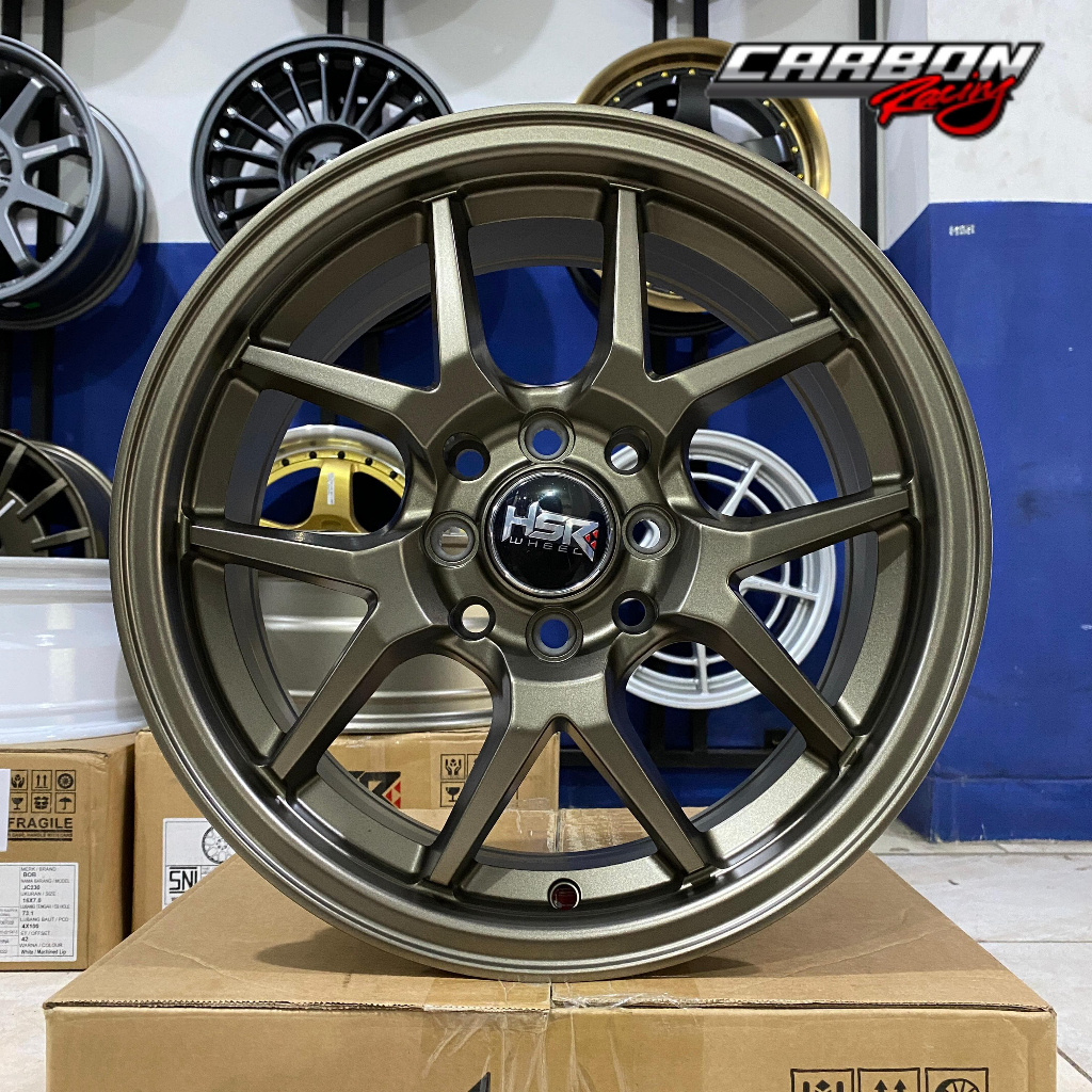 Velg Racing Ring 15 Hsr Hyura Boroko 02 HSR R15 Lebar 65 H8x100-114,3 Et42 Smbrz