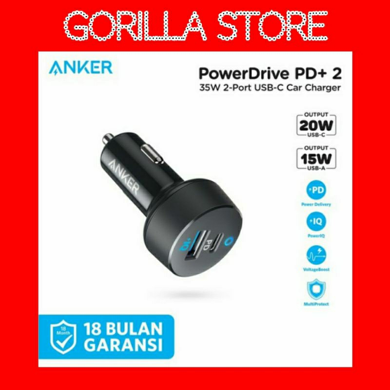 Car Charger Anker PowerDrive PD+2 - A2732