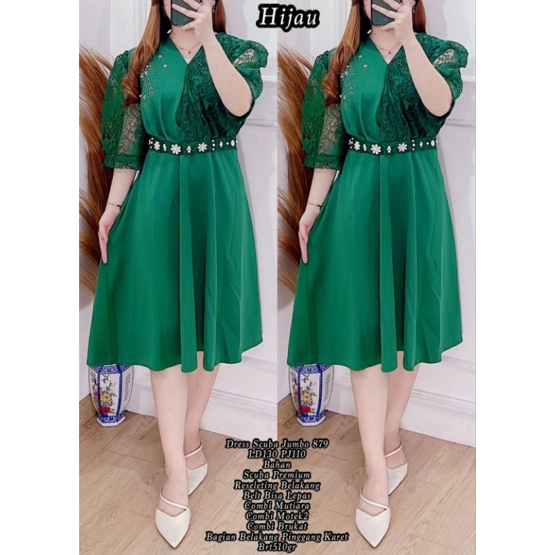 Dress Natal Scuba Jumbo 879 Import