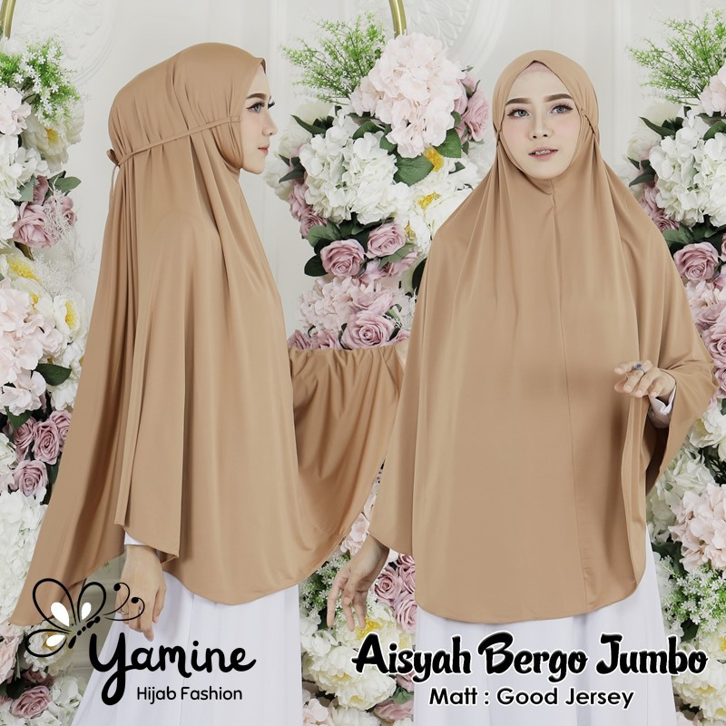 Hijab Syari Jilbab Instan Bergo Tali Aisyah Jumbo Jersey Jilbab Jibab Jilbap Hijap Kerudung Krudung 
