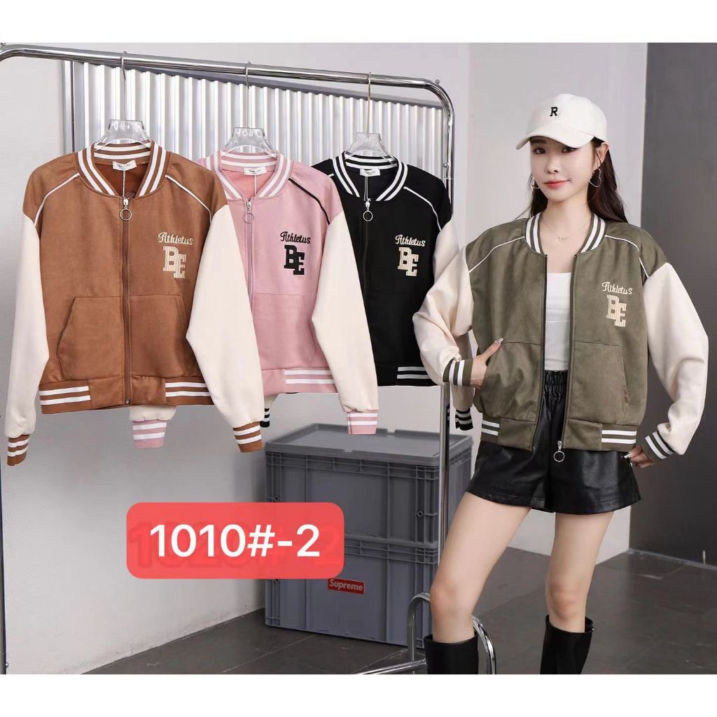 1010-2 930  9698-8 Jaket Suede Import Wanita / Jaket Polos Jumbo / Jaket BigSize Import