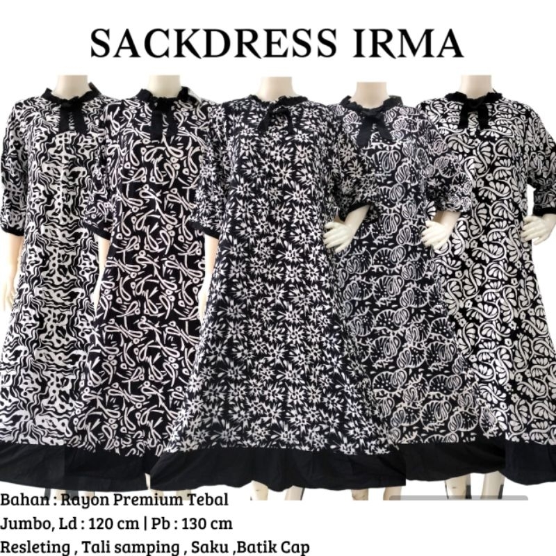 GAMIS RAYON PREMIUM SACKDRESS IRMA JUMBO Ld120