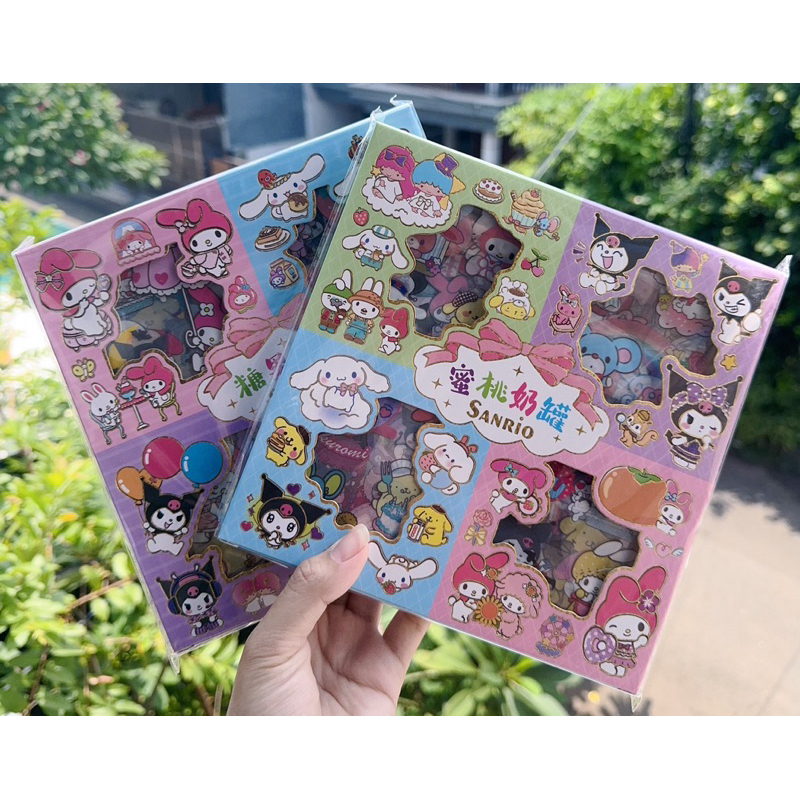 

Stiker Rainbow Sanrio Stiker Kuromi Cinnamorol isi 100Lembar Kado anak Lucu