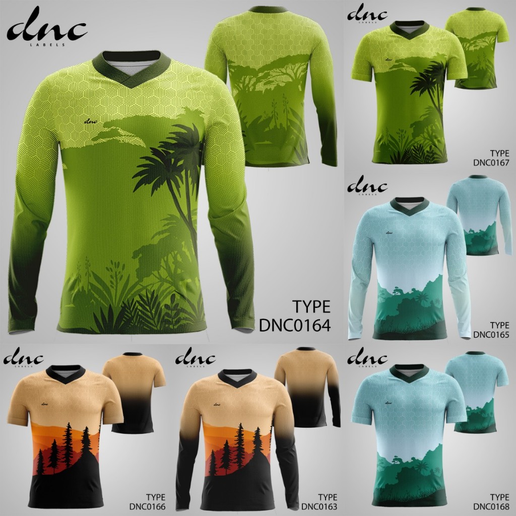 Kaos Jersey Sepeda Desain Keren Baju Jersey Gowes MTB 2021 2022 Bahan Premium Printing Lengan Panjan