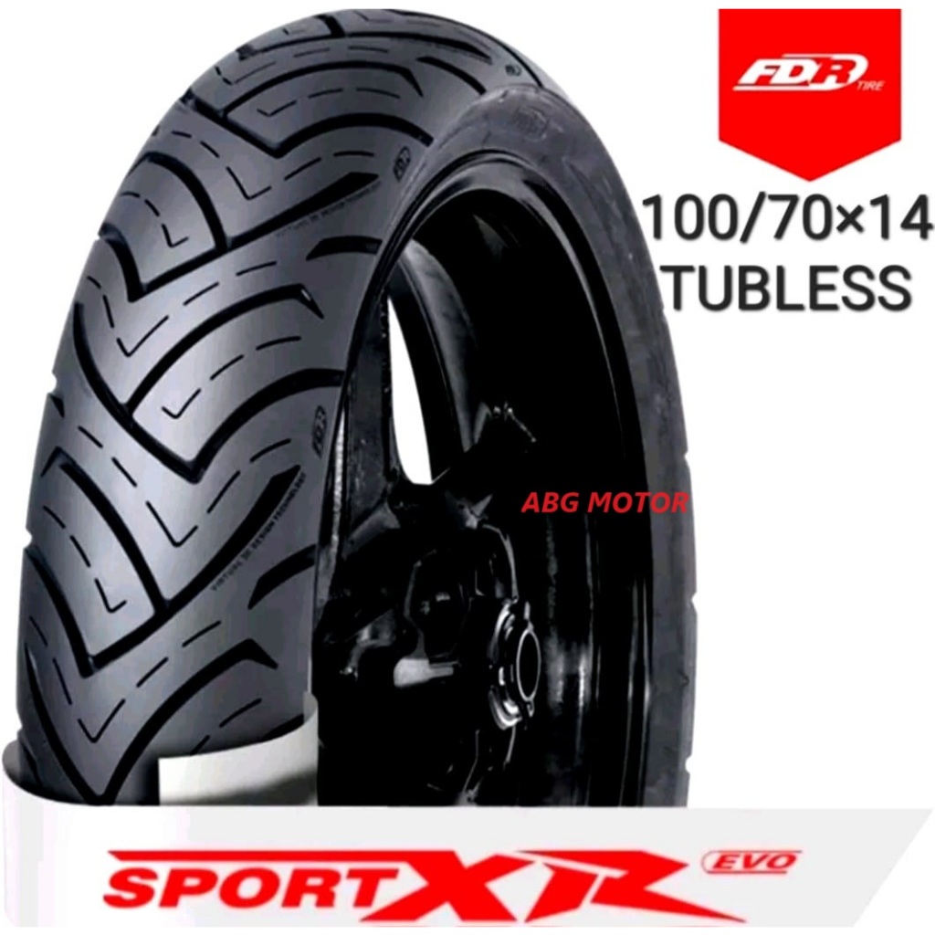 BAN LUAR FDR TUBELESS 100/70-14 SPORT XR EVO