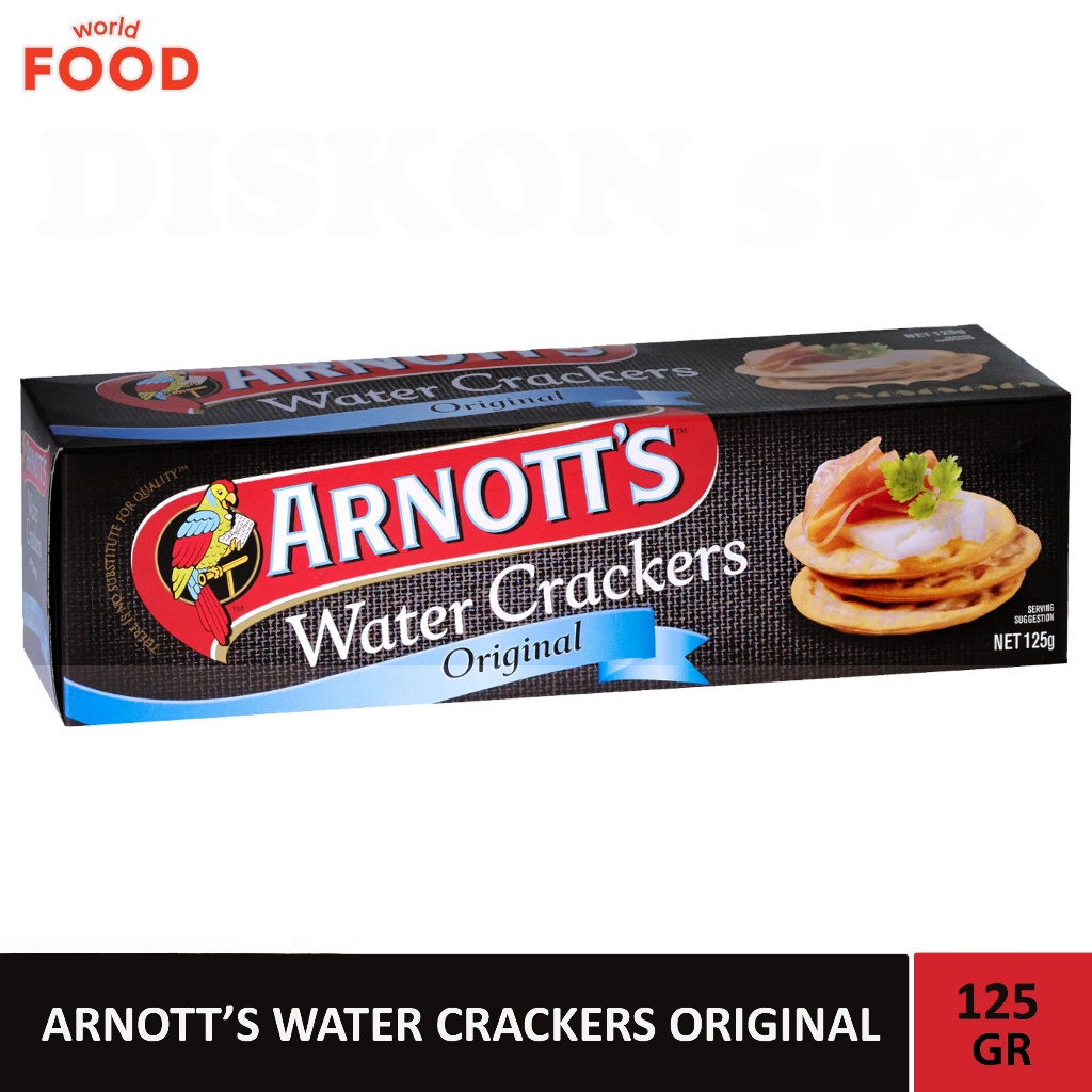 

ARNOTT'S WATER CRACKERS ORIGINAL 125GR