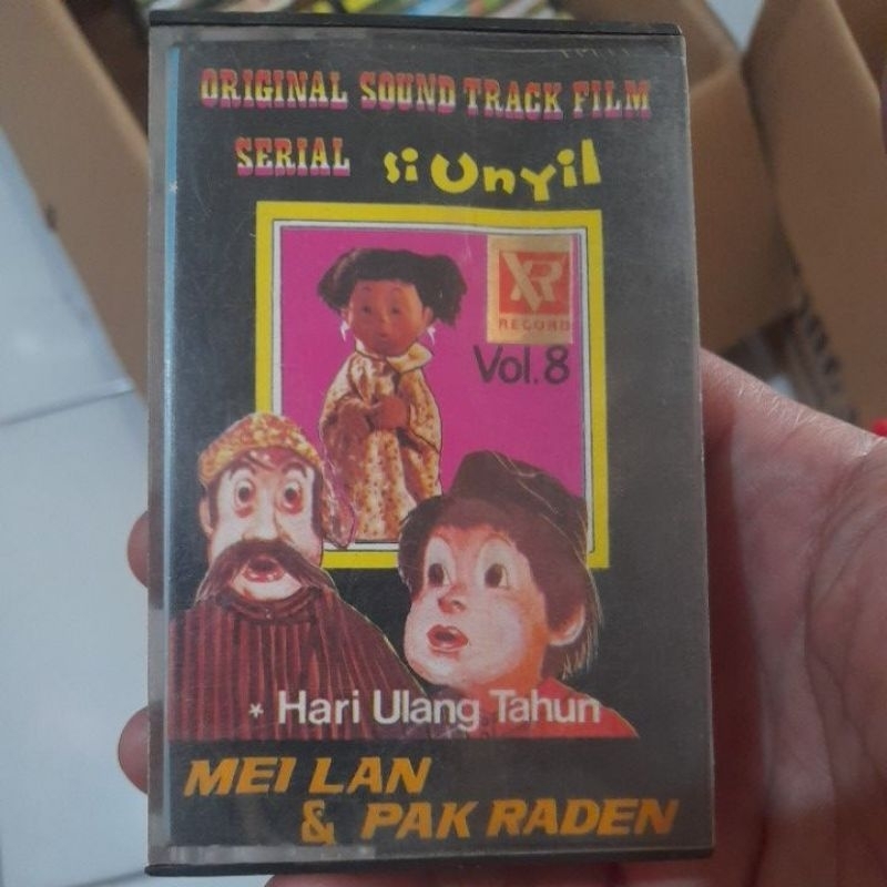kaset pita original soundtrack film serial si unyil hari ulang tahun mei lan&pak raden volume 8 (019