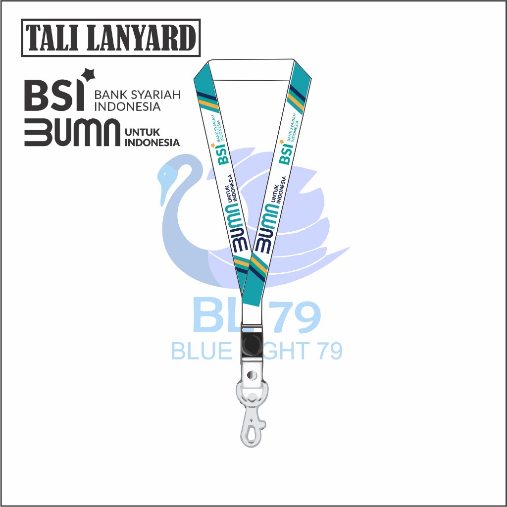 

TALI LANYARD BUMN LOGO BSI BANK SYARIAH INDONESIA - TALI ID CARD GANTUNGAN KUNCI GANTUNGAN FLASHDISK GANTUNGAN NAMETAG TALI LANYARD BEST SELLER COD