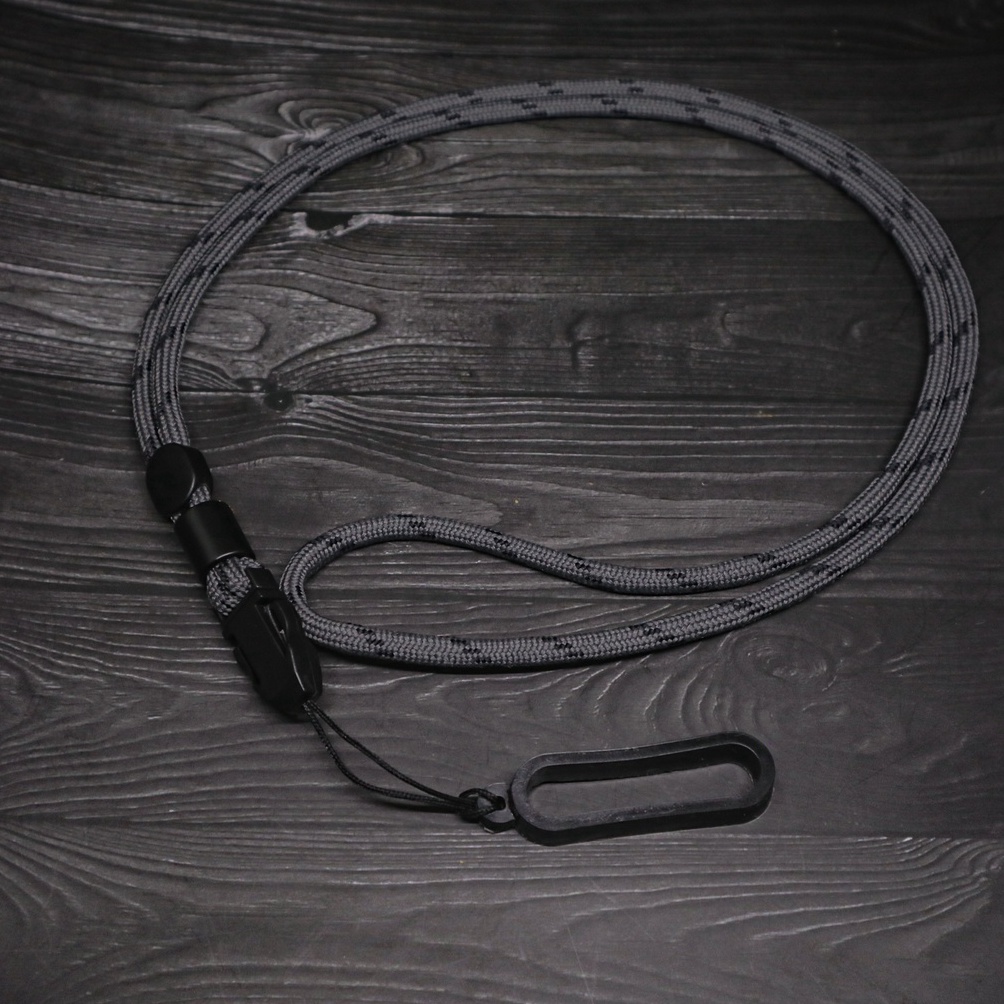 

ZQH Lanyard Tali Paracord Prusik 4mm ID Card Gantungan Kalung Hp Phone Strap Multifungsi Include O Ring Karet 13mm 20mm 40mm kqfim