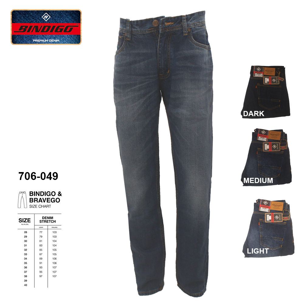 Celana Jeans Panjang Pria - Bindigo Denim Pant - 706 049