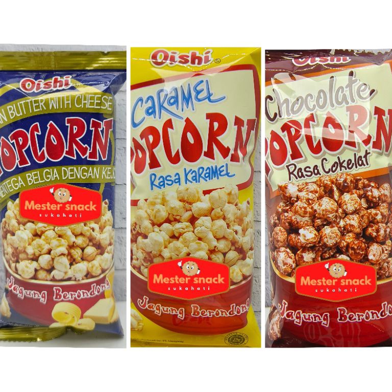

59 Oishi Popcorn Jagung Berondong | popcorn | snack jagung | snack popcorn | popcorn gurih | popcorn manis Promo