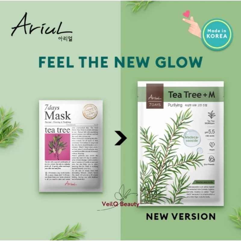 Ariul 7 Days Sheetmask Masker Tissue Kertas 23ml