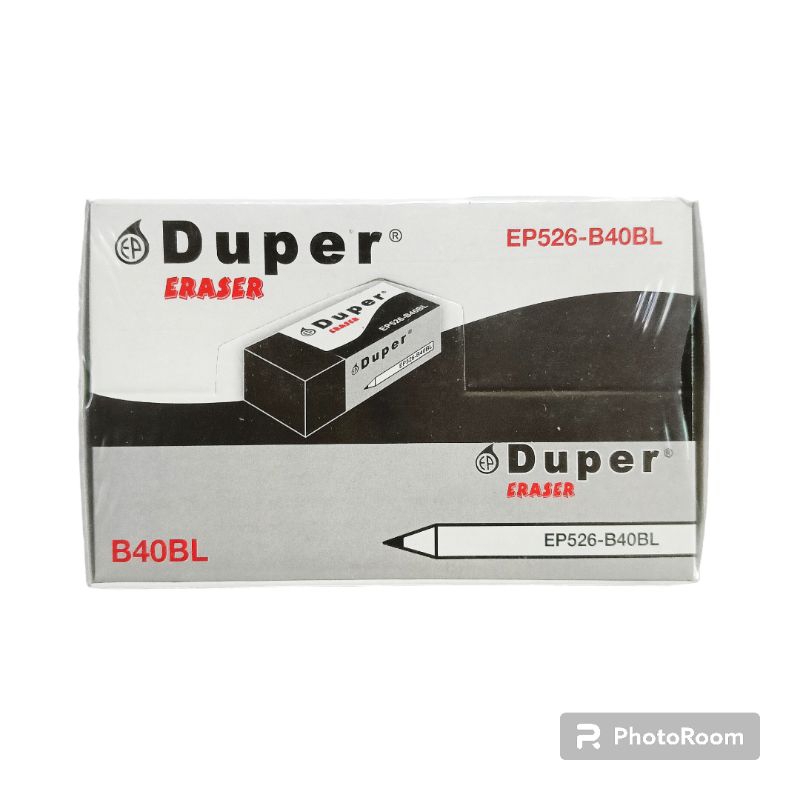 

Penghapus / Hapusan / Eraser Duper B40BL Murah (1pak/40pcs)