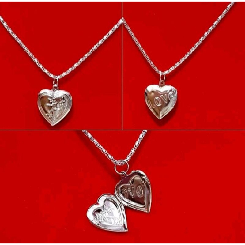 COD||kalung love foto silver