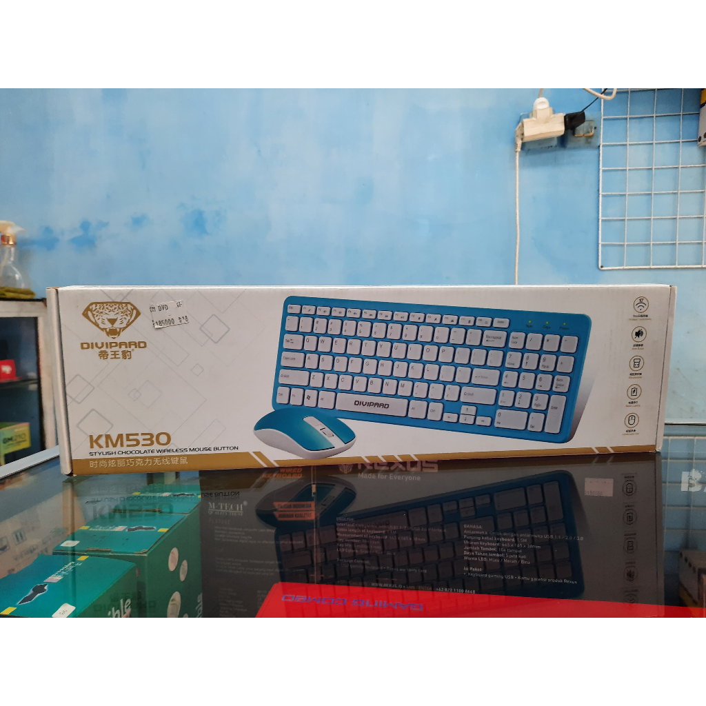 Keyboard Mouse Combo Wireless Divipard KM530