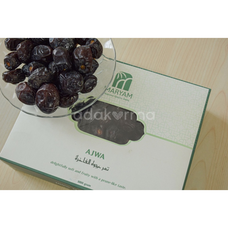 

Kurma Ajwa Premium / Kurma Nabi / Kurma Ajwa Maryam - 1kg / 500gram / 250gram