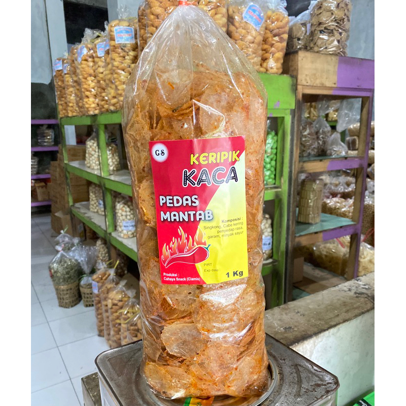 

Kripik kaca super gurih kemasan 1 kg