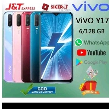 Hp vivo y17 ram6/128gb baru fullset garansi 1 tahun