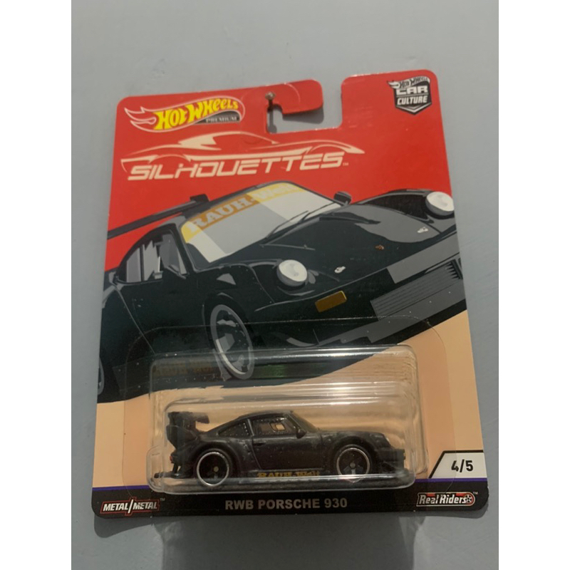 HOTWHEELS PREMIUM SILHOUETTES RWB PORSCHE 930 4/5 [black]