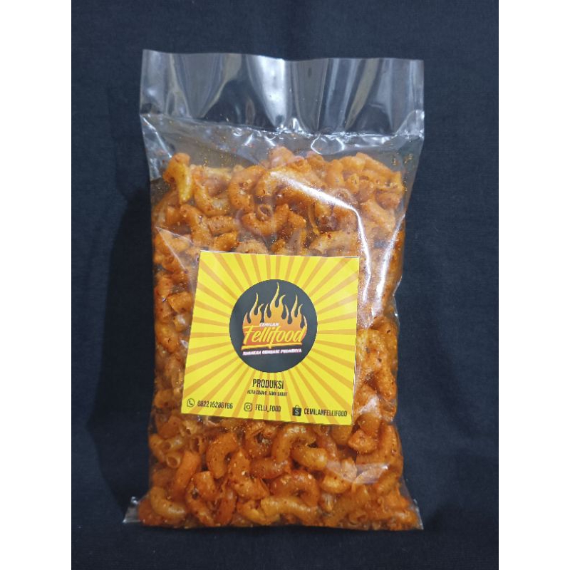 

1/4 MAKARONI KRIUK PEDAS GURIH DAUN JERUK 250GRAM
