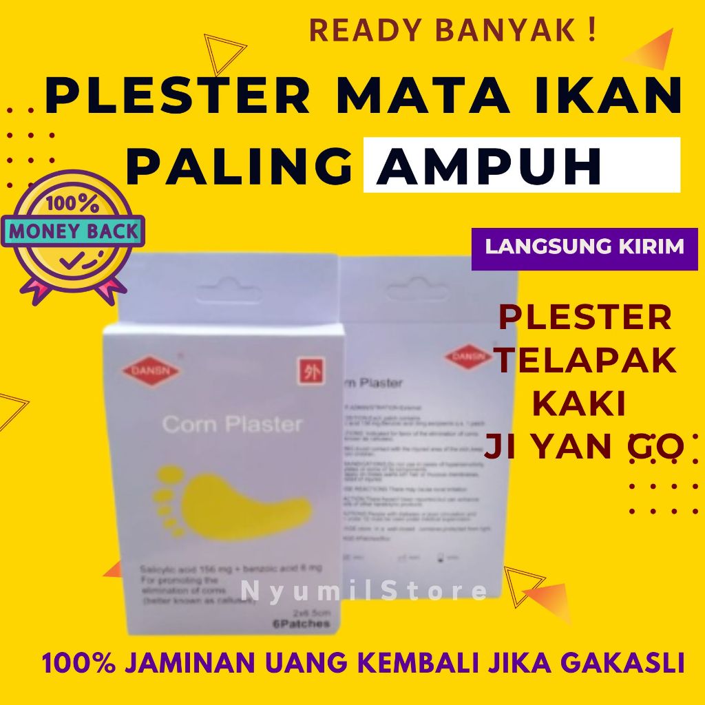 Paling Ampuh Plester Obat Kutil / Mata Ikan / Kapalan Ji Yan Gao China Tangan Telapak Kaki