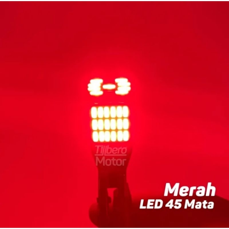 2 pcs Lampu Sein Dajjal Mobil/Motor 12V T15 45SMD untuk Lampu LED Sein Senja Lampu LED Sein Motor La