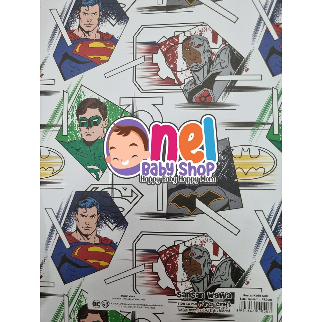 

Sansan Wawa Kertas Kado Motif Disney Princess Frozen Mickey Marvel Hero Superman Batman