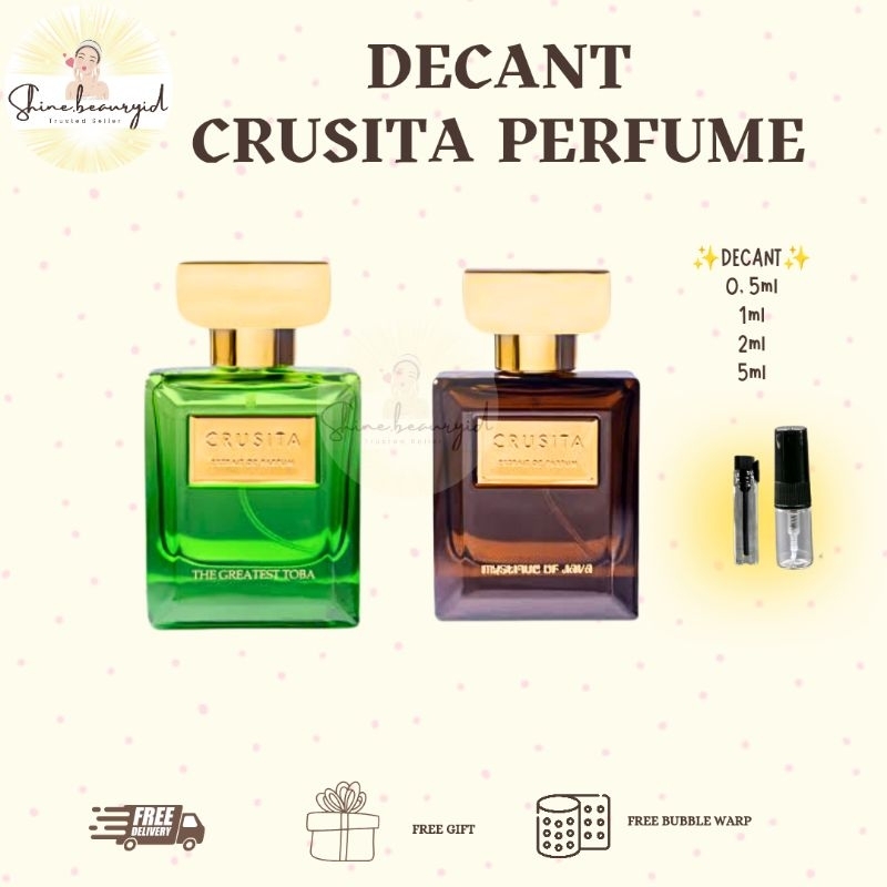 DECANT/ SHARE CRUSITA MYSTIQUE OF JAVA & THE GREATEST TOBA