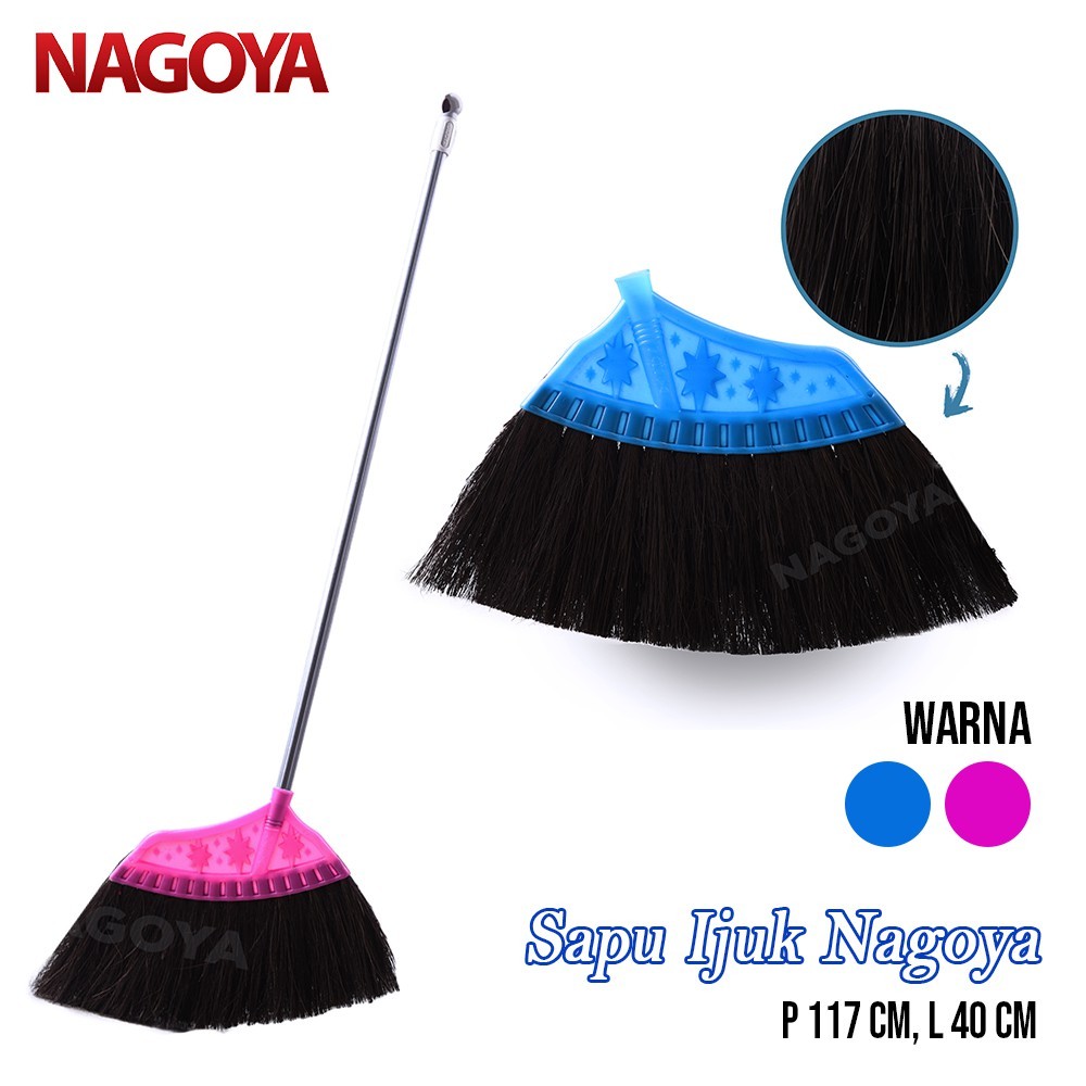 Nagoya Sapu Ijuk / Sapu Ijuk Hitam Gagang Panjang