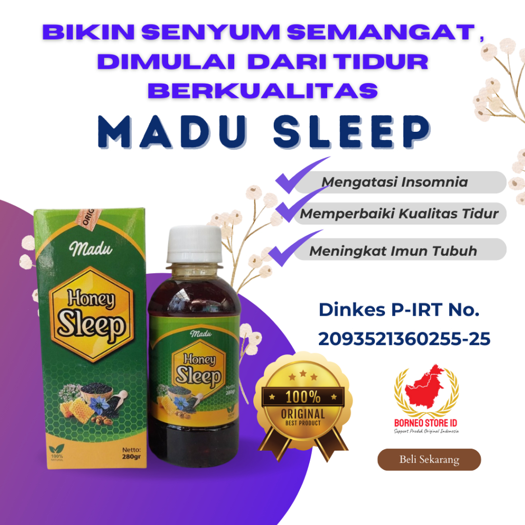 

Madu Insomnia Deep Sleep Susah Tidur Nyenyak