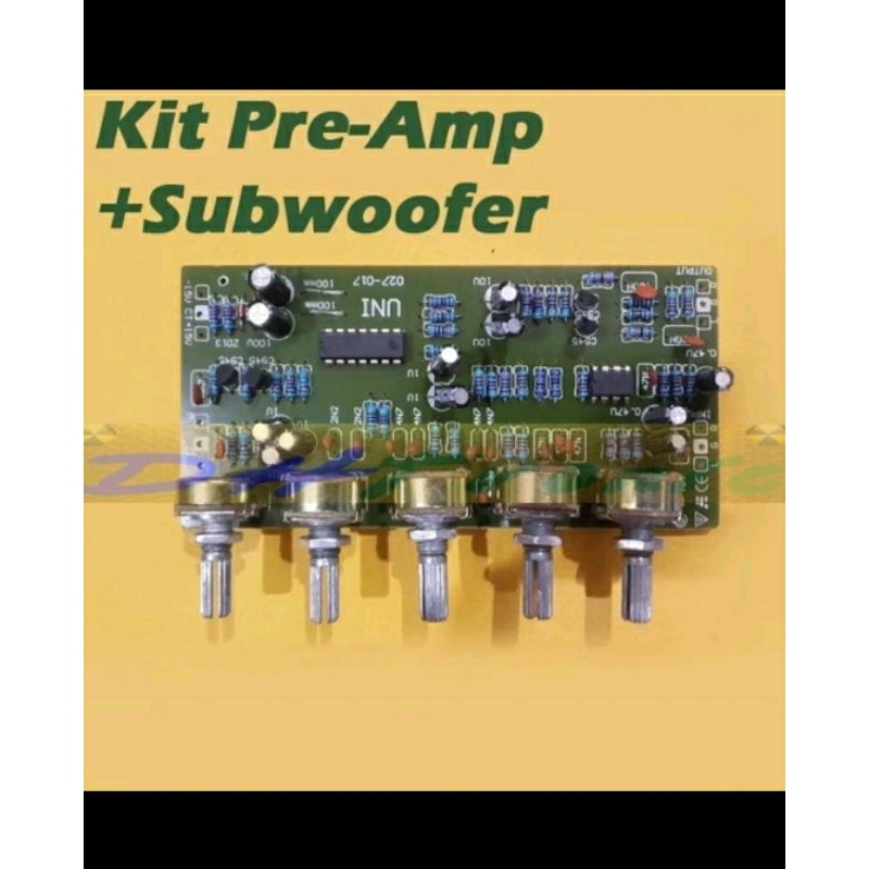 kit tone control stereo mic subwoofer ic