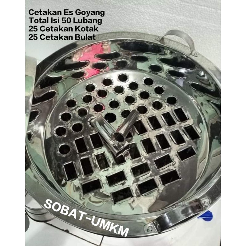 ALAT CETAKAN ES GOYANG MIX (KOTAK & BULAT) LENGKAP