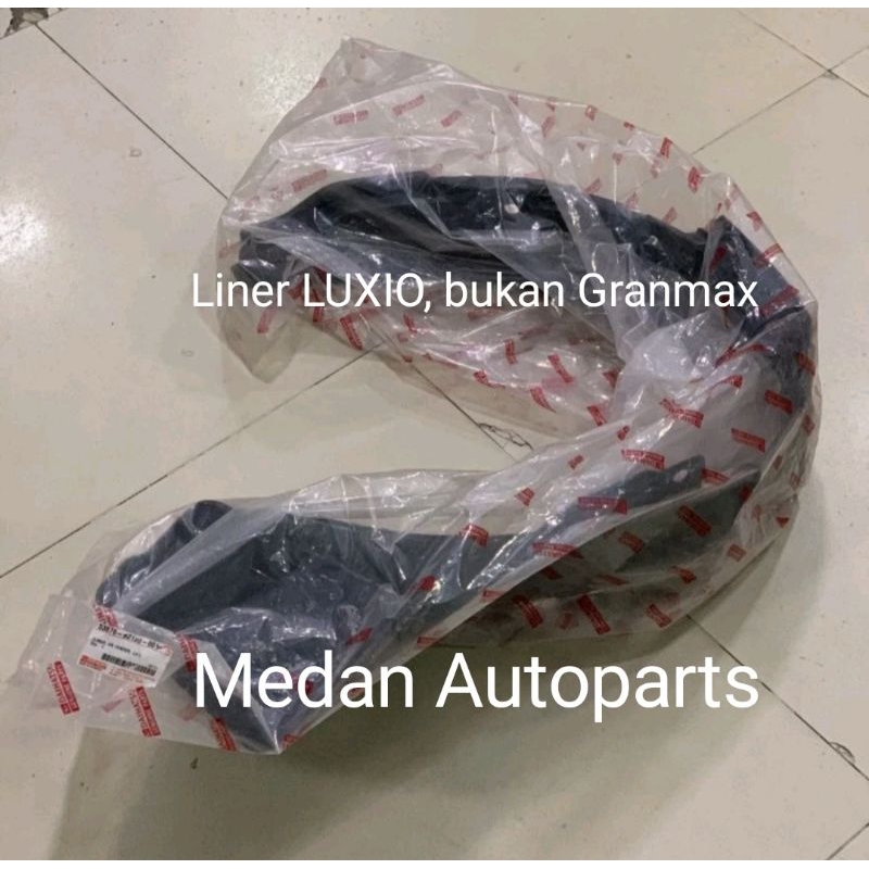 Liner fender ORI Daihatsu Luxio, alas karpet lumpur depan spakbor