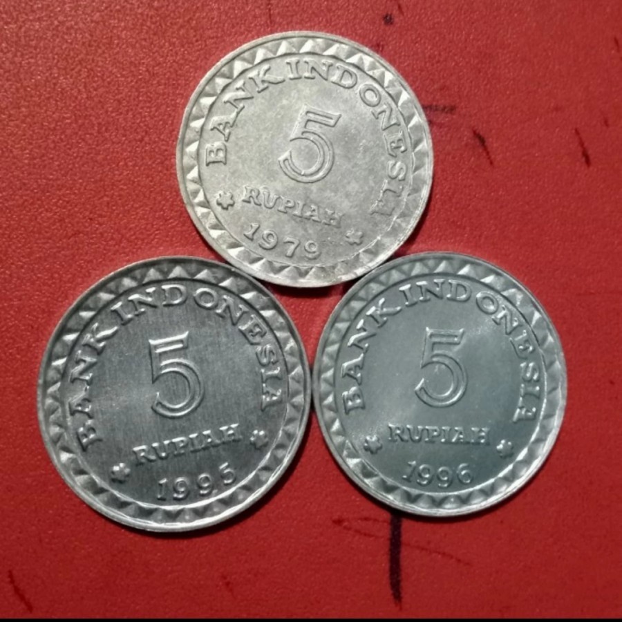UANG SET KOIN TAHUN LENGKAP 5 RUPIAH