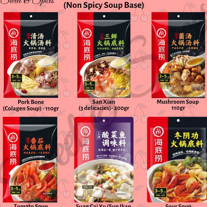

BBPV6417 STAR Haidilao Bumbu Shabu Mala Hotpot Sup Hai Di Lao Soup Seasoning