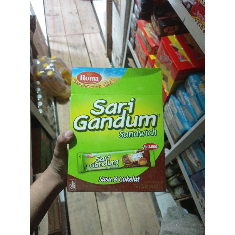 

Snack Biskuit Sari Gandum 1 pack isi 12 pcs