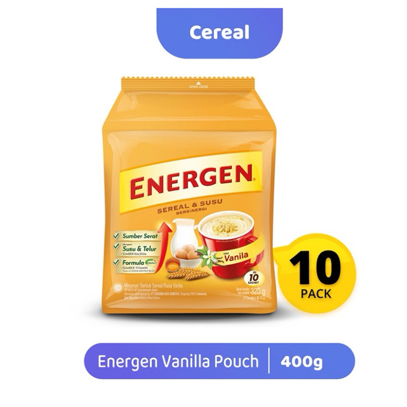 

Energen Sereal & Susu Vanila 10 x 29 Gram