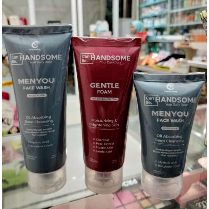 PROMO 3 BOTOL ‼️ CANBE HANDSOME SABUN MUKA UNTUK PRIA