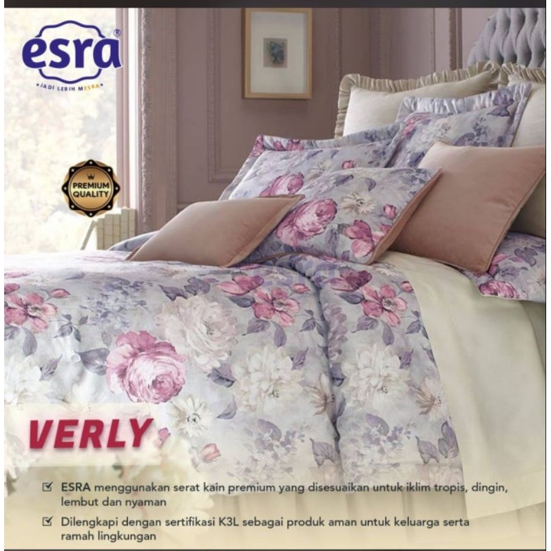 Bedcover Set Motif Virly, Clancy, Vito, Marilyn, Pedro, Abel, Avanty, Vicky Katun Esra Ukuran Double