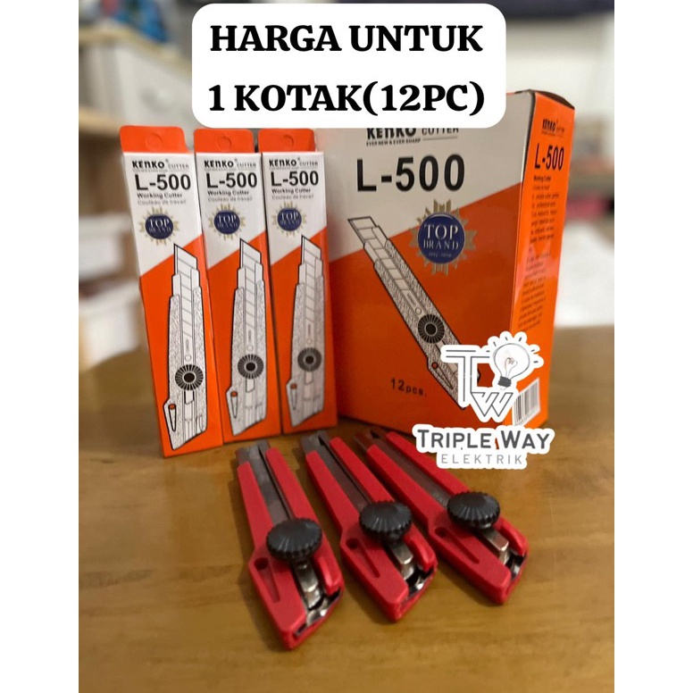 

Terk1n1 CUTTER KENKO BESAR L500 (harga 1 kotak 12pc) [300]