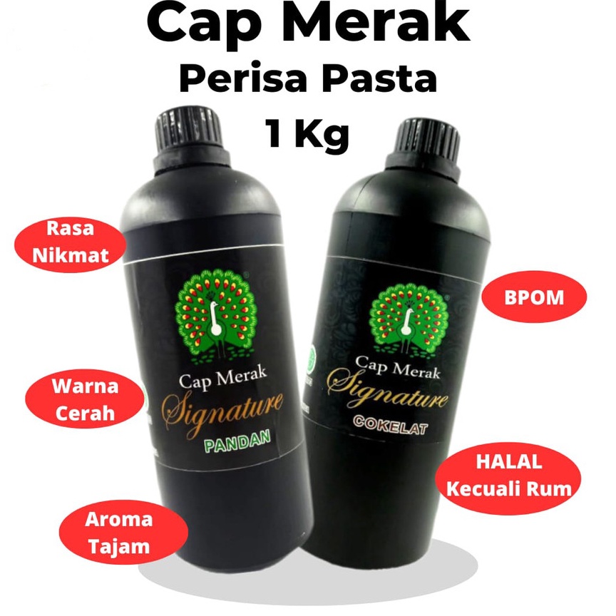 

[☺U83$] PERISA MAKANAN PASTA / PERISA PASTA / PASTA MAKANAN CAP MERAK SIGNATURE 1 KG [218]