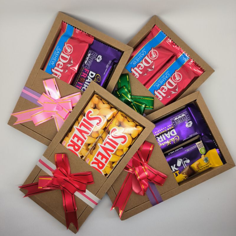 

hampers coklat , hadiah coklat valentine , silverqueen , delfy , cadburry