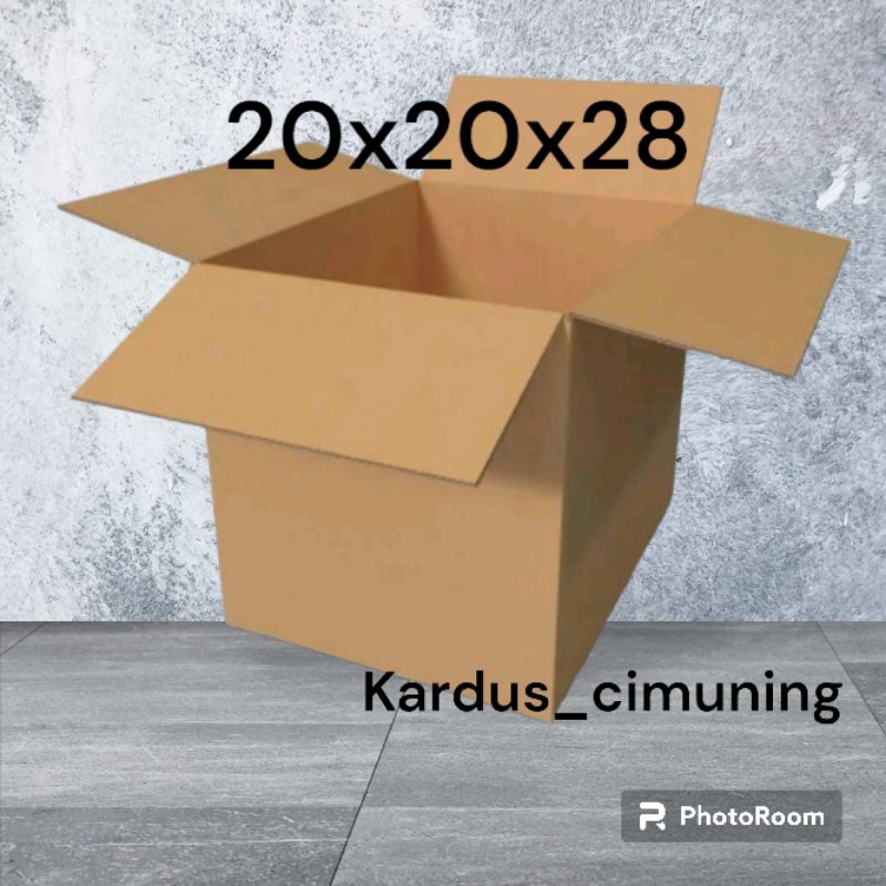 

kardus box packing 20x20x28