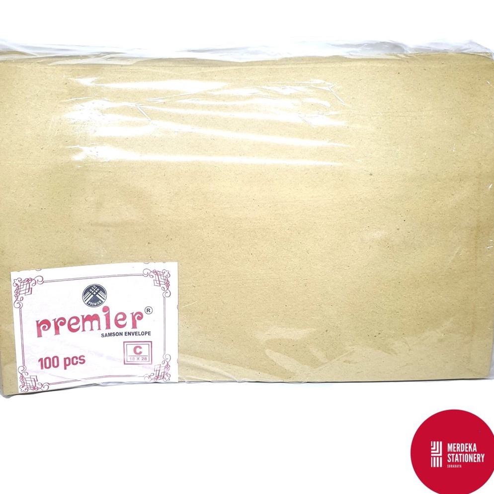 

Terbaru.. (ISI 100 Lembar)Amplop/Envelope/Surat Coklat Bagus Premier Samson C(18cm×28cm) 34