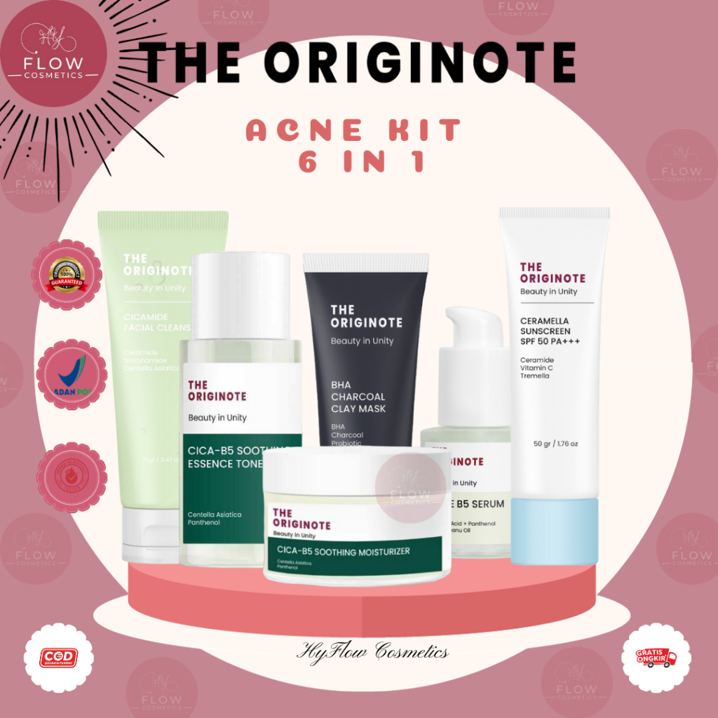 SPECIAL BUNDLE THE ORIGINOTE Acne Kit [ 3 in 1 ] [ 4 in 1 ] [ 5 in 1 ] [ 6 in 1 ] paket acne origino