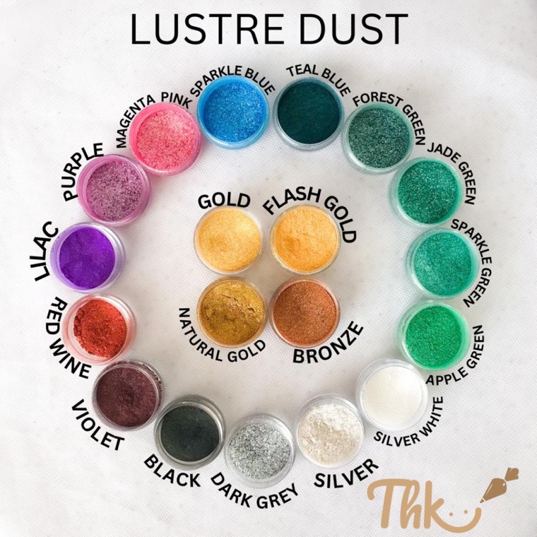 

[♦N29&] 2gr Lustre Luster Dust / Serbuk Bubuk Glitter EDIBLE Untuk Makanan / Minuman