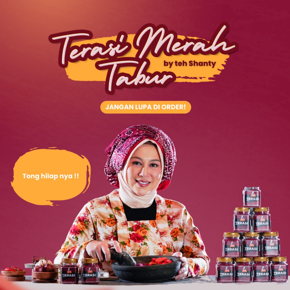 

[✾T55➢] Terasi Merah Tabur Teh Shanty With Discount