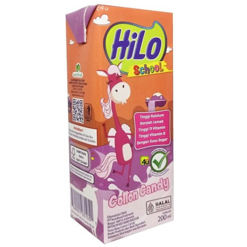 

Susu HiLo School cotton candy 200 ml