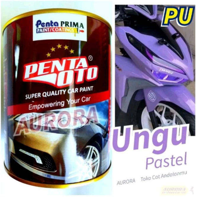 Cat PU Ungu Pastel Penta Oto Purple Violet